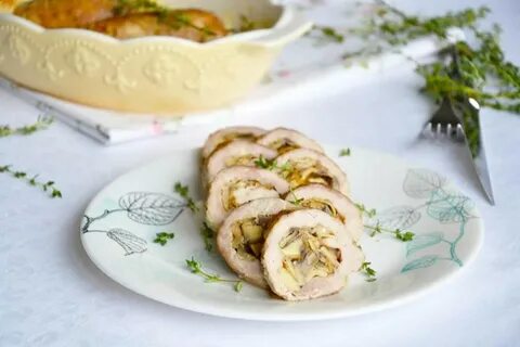 Рулетики с грибами и сыром в духовке
