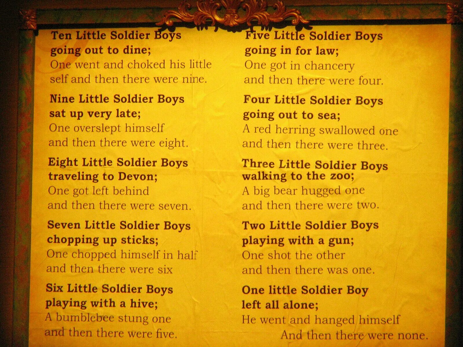 There is none left. And then there were none poem. agatha christie ten little indians. there were none poem. 10 soldier boys перевод.