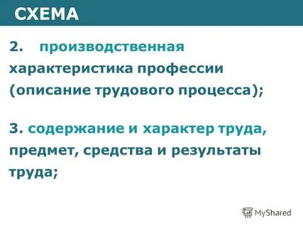 Содержание характер предмет средства результат