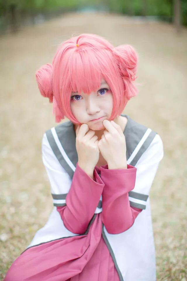 Милые косплеерши. Yuru Yuri Cosplay. Милый косплей девушек.