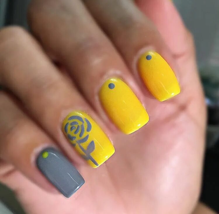 Pin by Василенко Татьяна on геометрия на ногти Yellow nails, Swag nails, Manicur