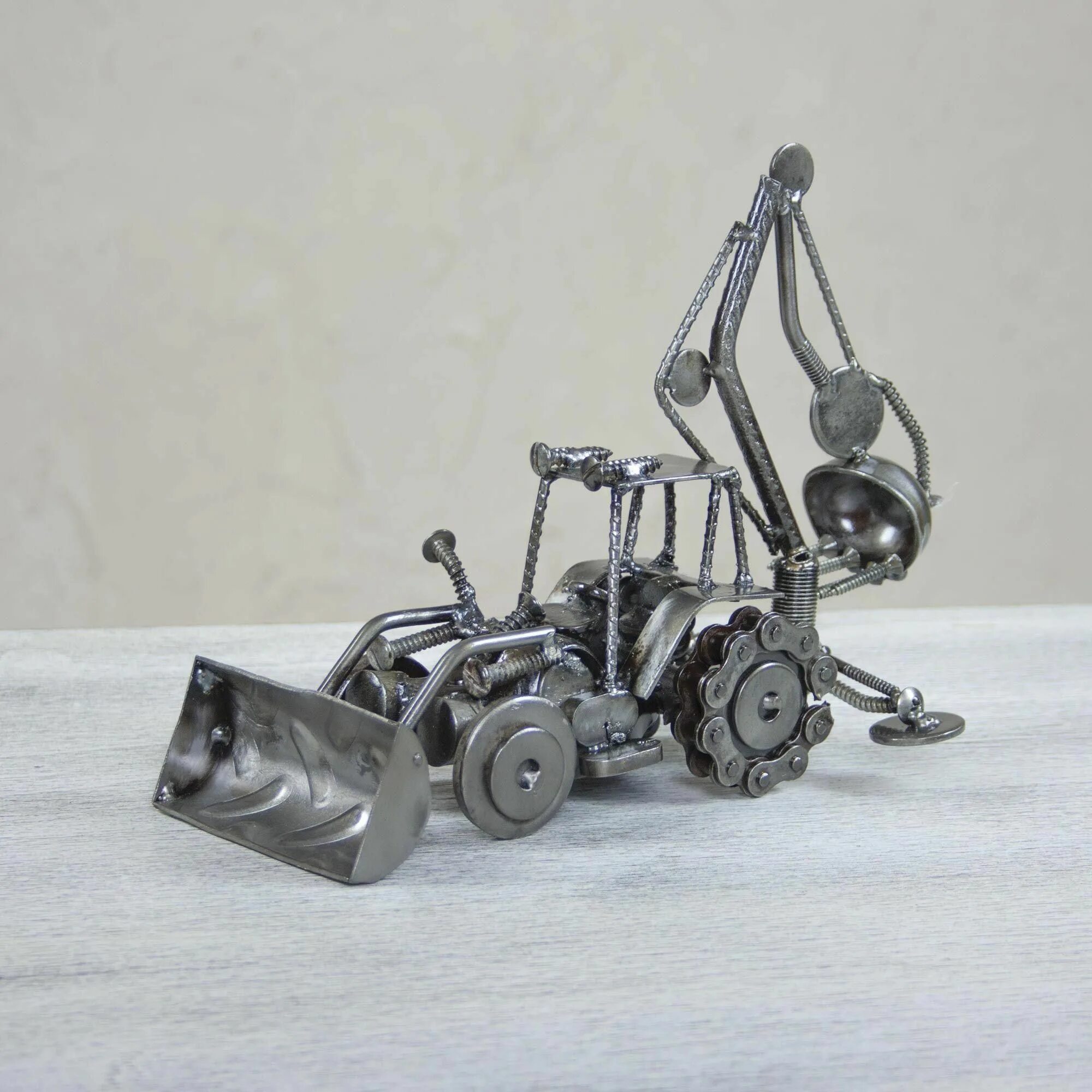 Cat Scrap Metal Sculpture, Iron Anniversary Gift for Her, Birthday Gift for Her,