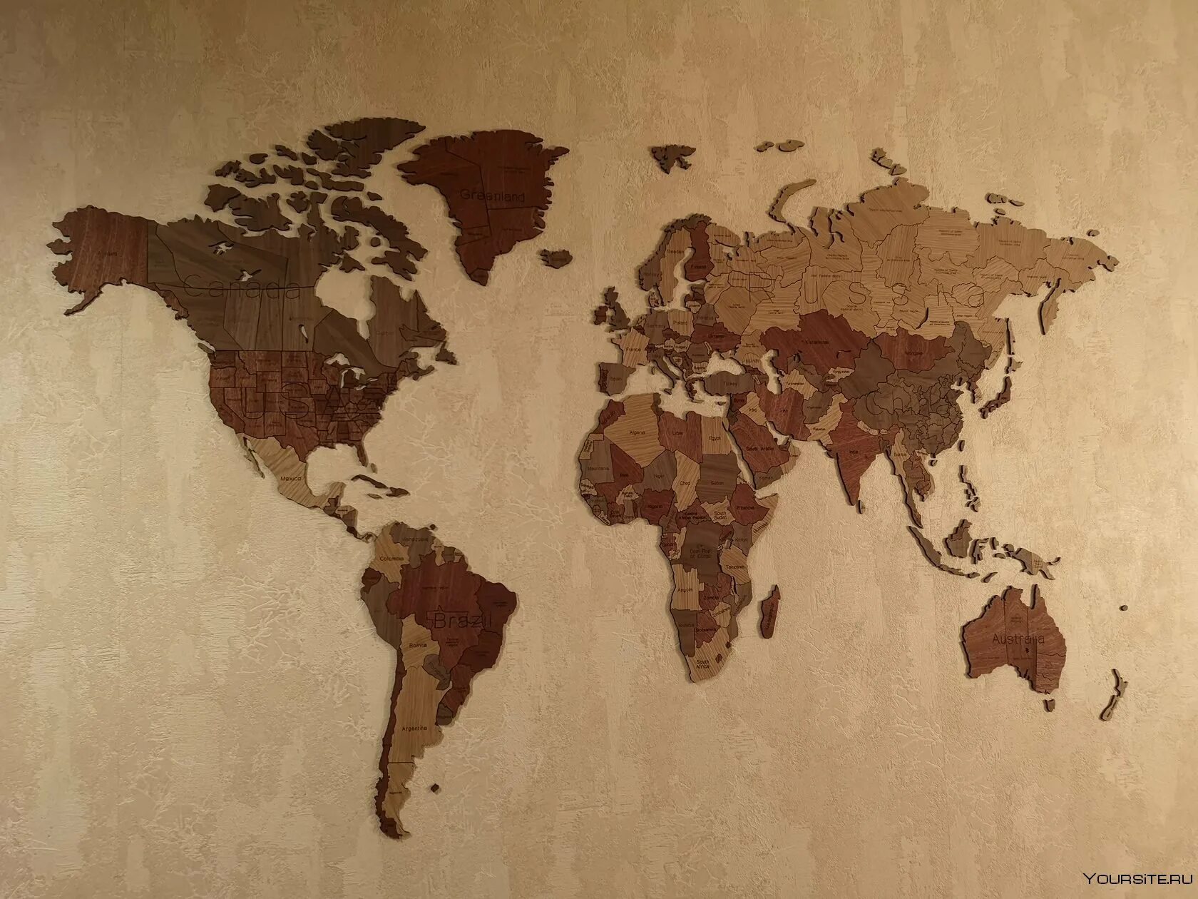 True world maps
