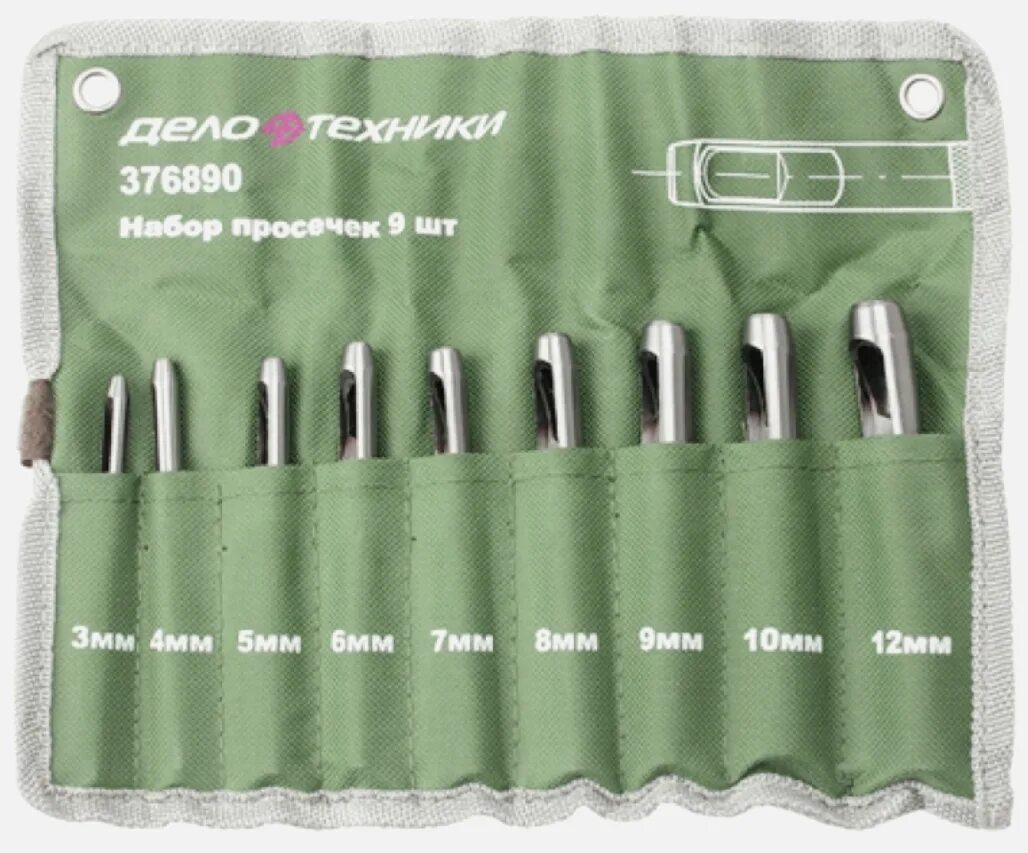 Набор просечек дело техники 376528. 376890 Набор просечек 9 предм. (3,4,5,6,7,8,9,10,12 Мм) 20/1. Набор просечек для вырубки прокладок дело техники. Набор просечек со сменными насадками 28 предм 376528 дело техники. Набор просечек 376518, дело техники.