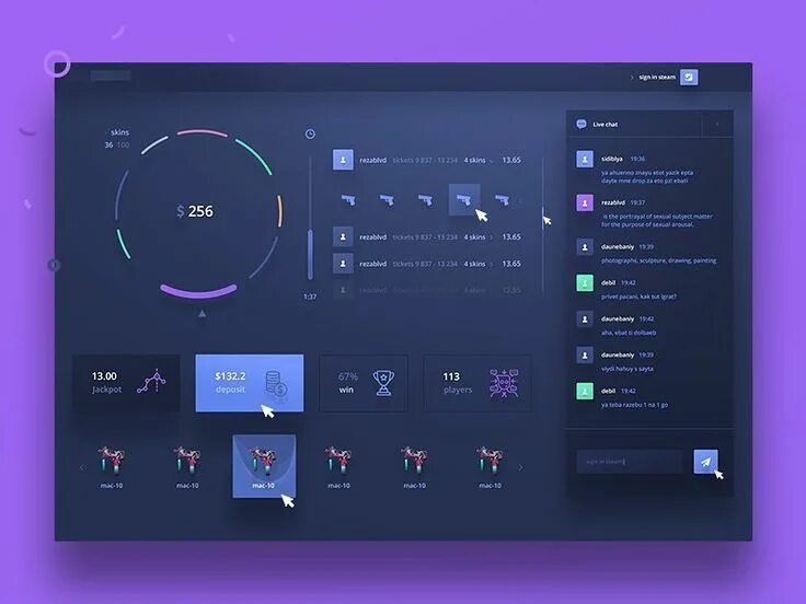 Панель x ui