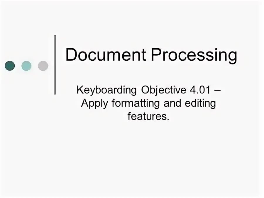 Processing doc. Processing doc