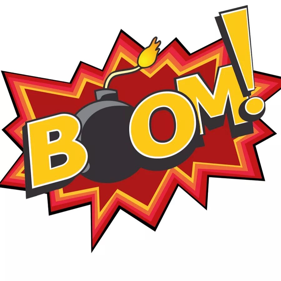 Бу бум. Бум. надпись бум. boom на прозрачном фоне. бум на белом фоне.