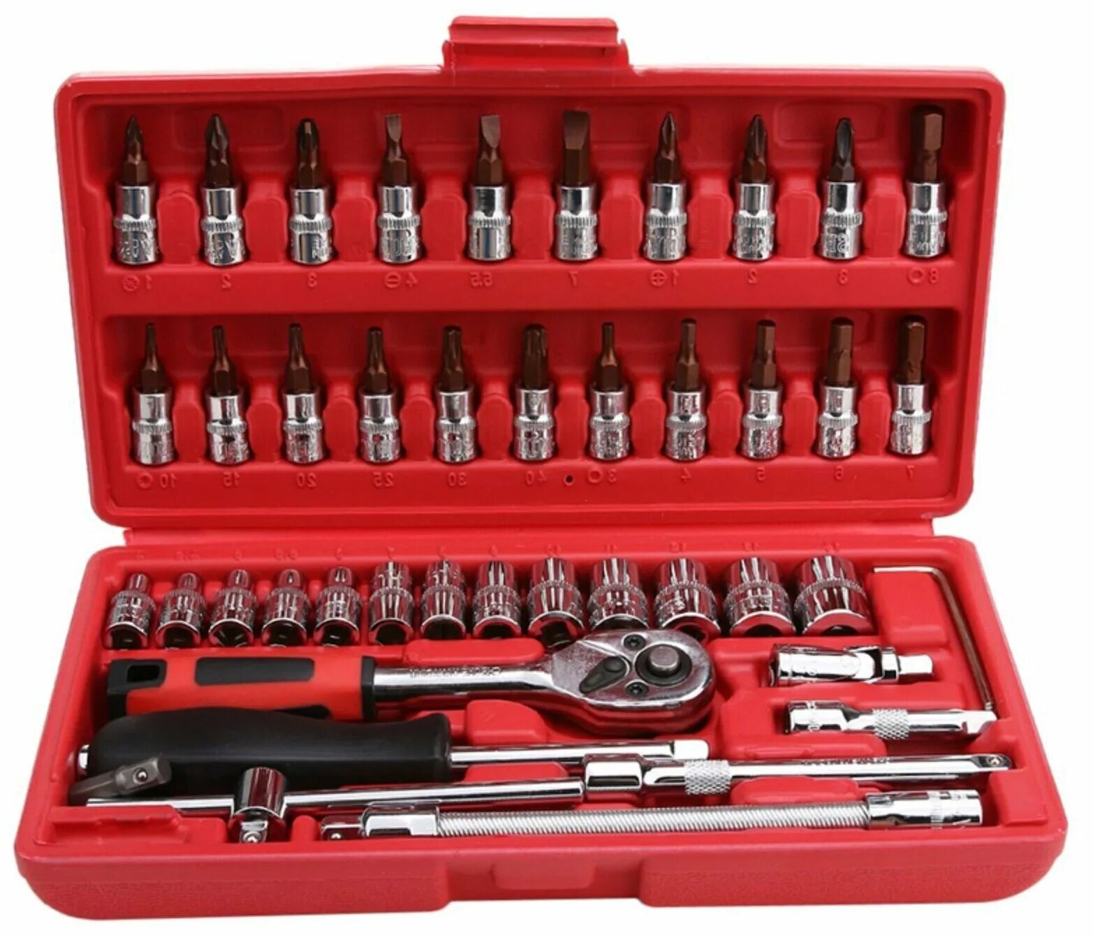 Набор профессионального инструмента 46 предметов Romitech TS-2146. Socket Wrench Set набор головок. 46 PCS Socket Set 1/4. Набор инструментов Тоол сет.