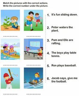 Write the names of the pictures