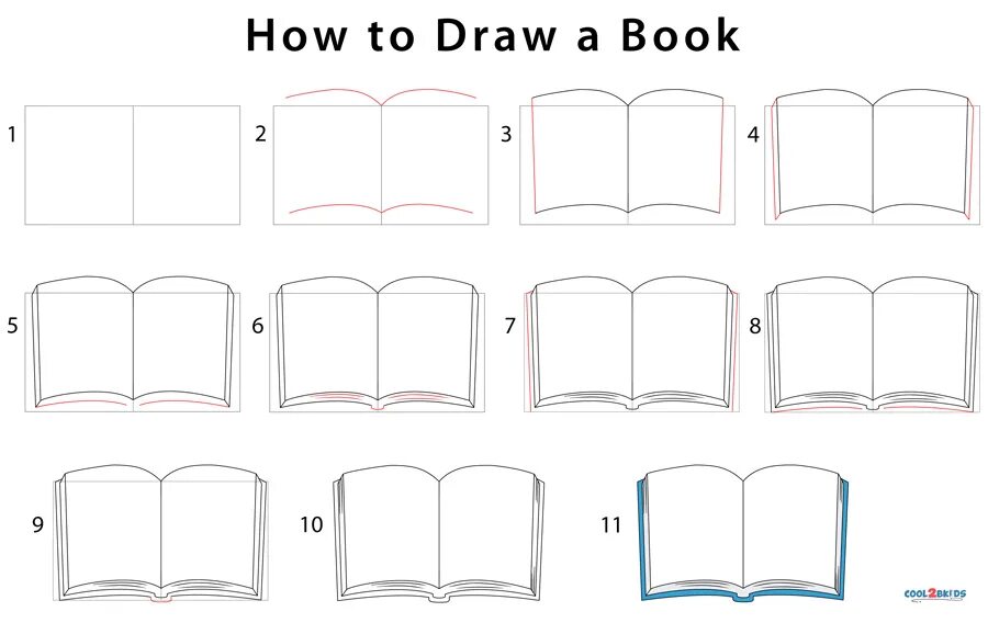 How to draw book