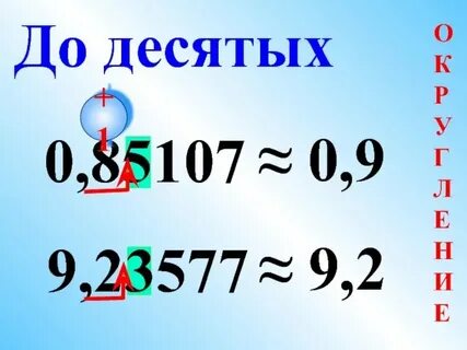 Ответ округлите до десятых это как