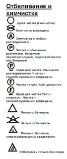 Знаки для химчистки расшифровка