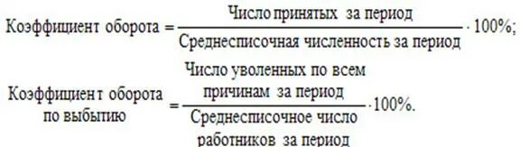 Коэффициент выбытия кадров формула. Коэффициент выбытия кадров формула