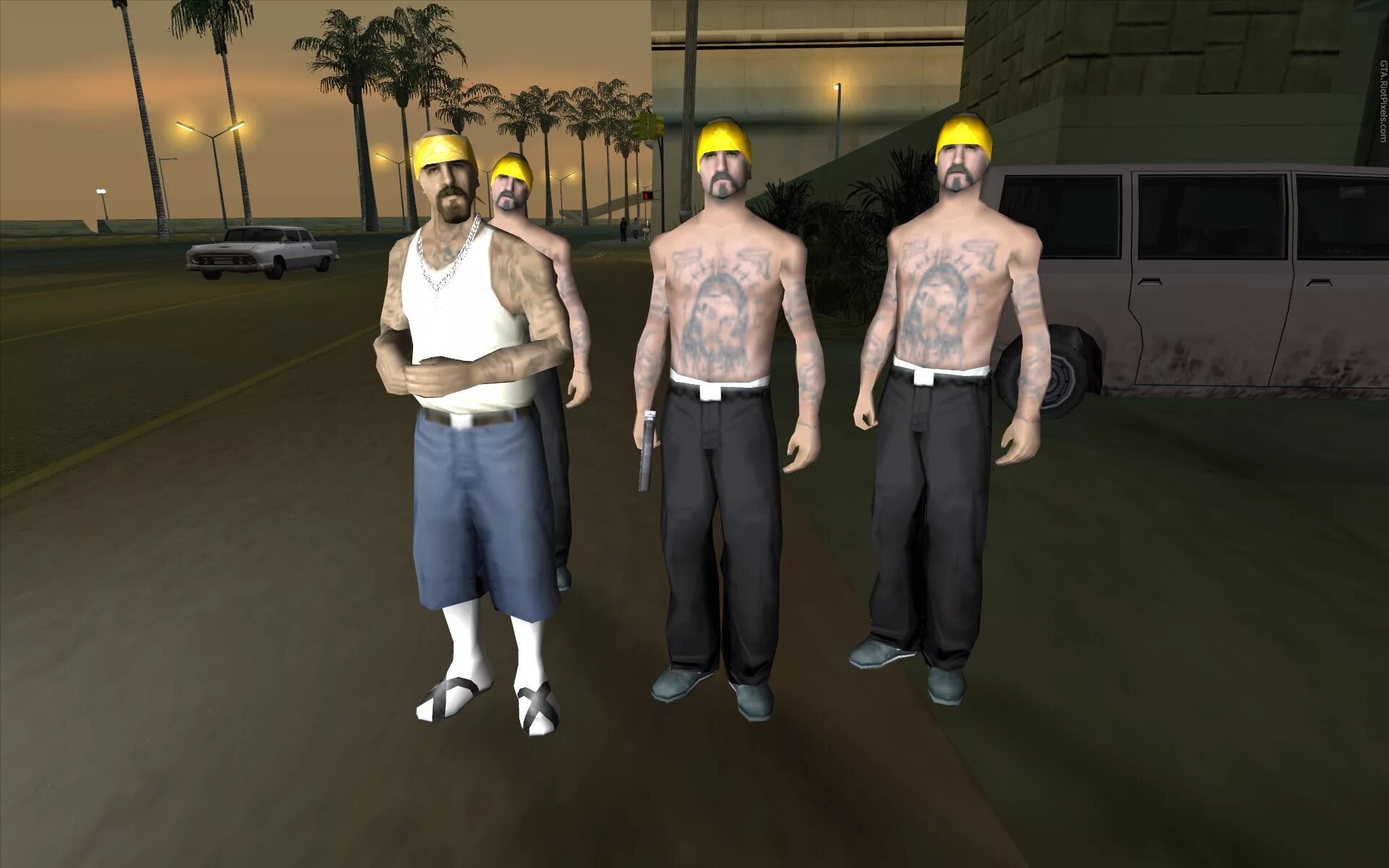 Лос Сантос ВАГОС. GTA San Andreas вагосы.