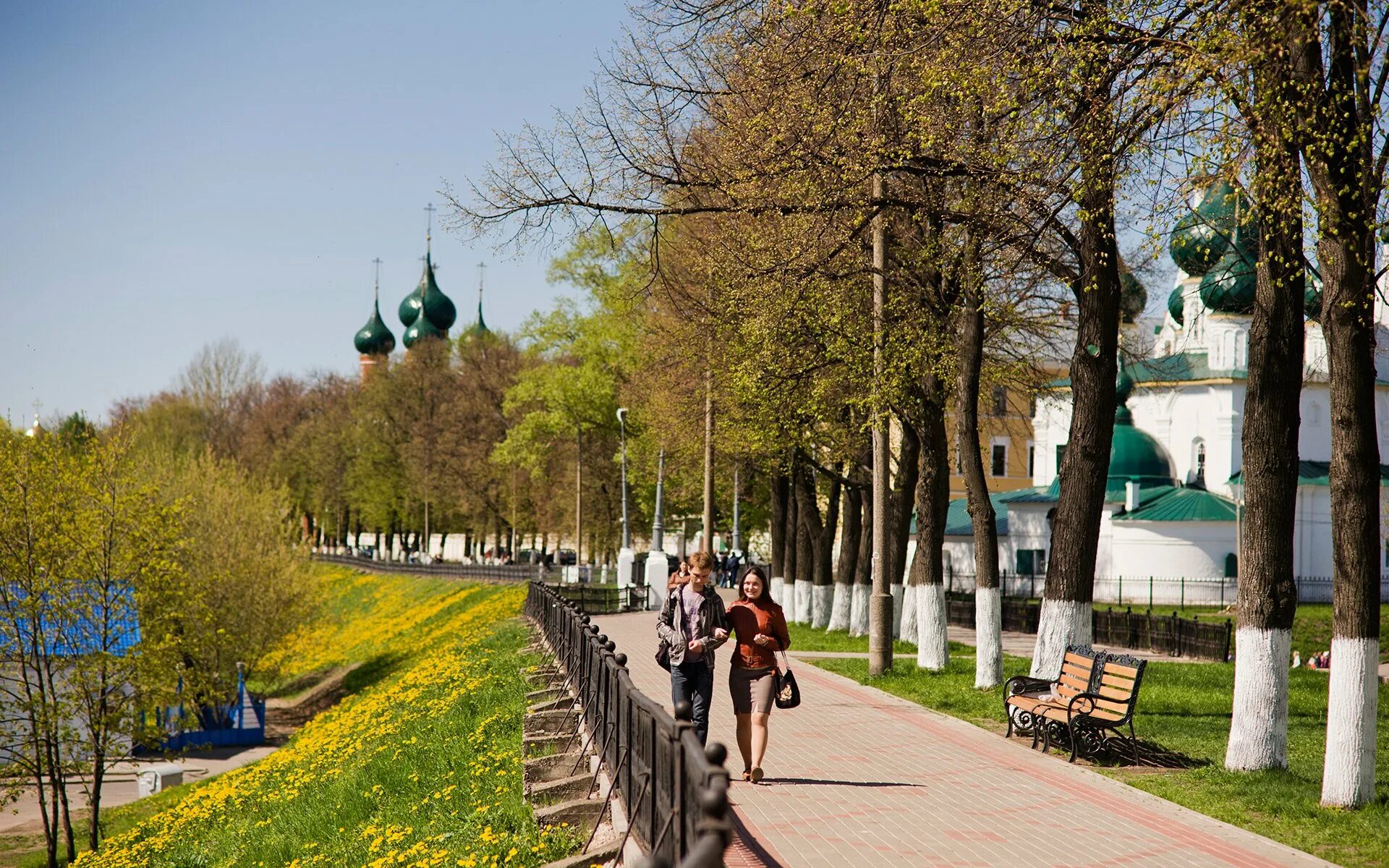 Где можно погулять в городе. Ярославль центр города. Ярославль центр города лето. Города России Ярославль. Ярославль центр набережная.