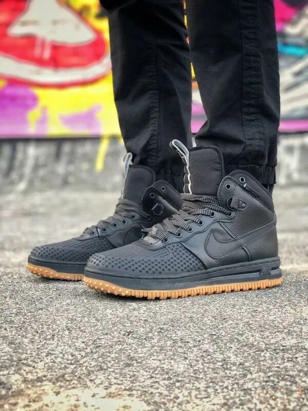 Nike duckboot lunar 1. Nike Lunar Force 1 Duckboot Black. Nike Lunar Force 1 Duckboot черные. Nike lf1 Duckboot 16. Найк Lunar Force 1 Duckboot.