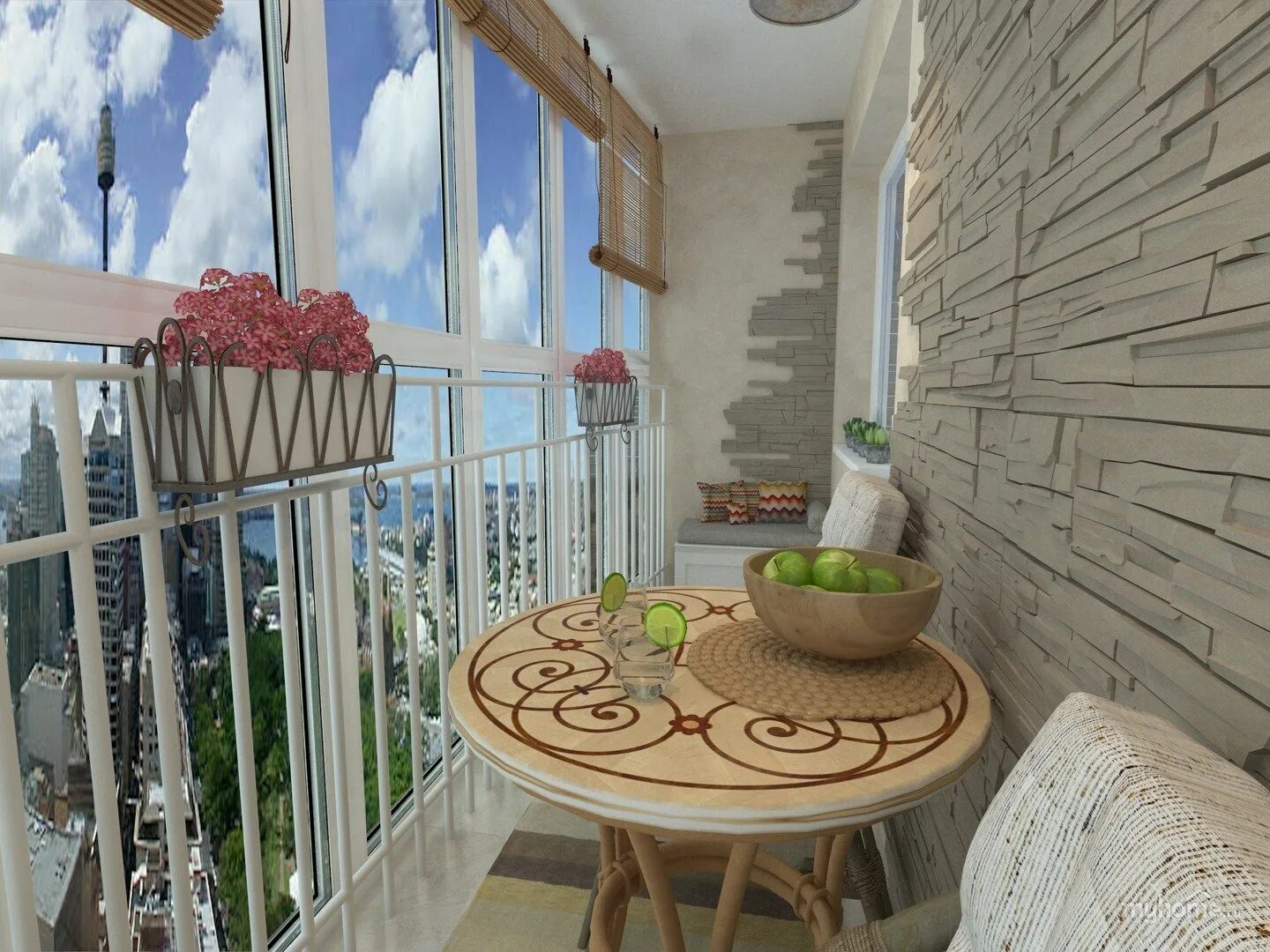 Красивый балкон. Дизайнерский балкон. Интерьер балкона. Красивые балконы в квартире.