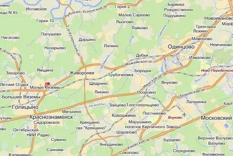 Одинцово московская область где находится