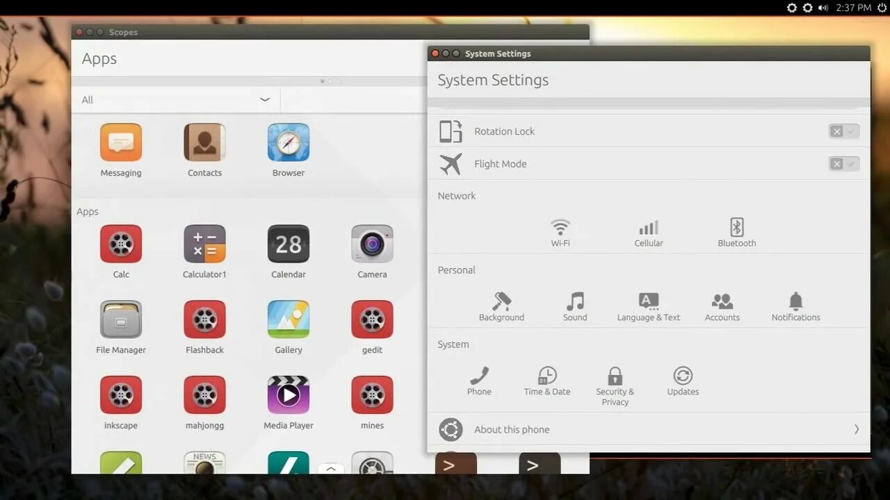 Next mode. Ubuntu unity 8. unity 8 next.