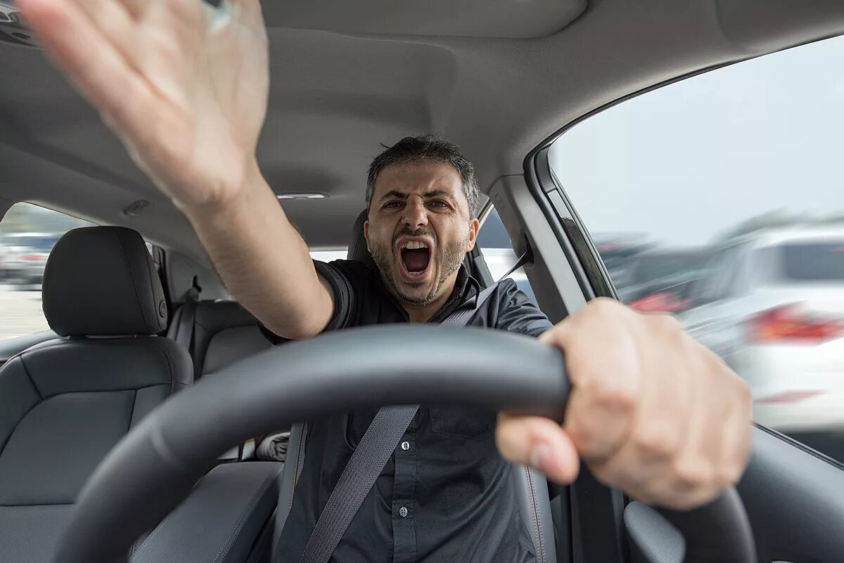When he was driving. When he was driving