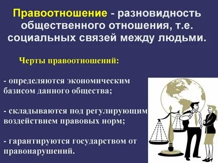 Социальные отношения и правоотношения общие