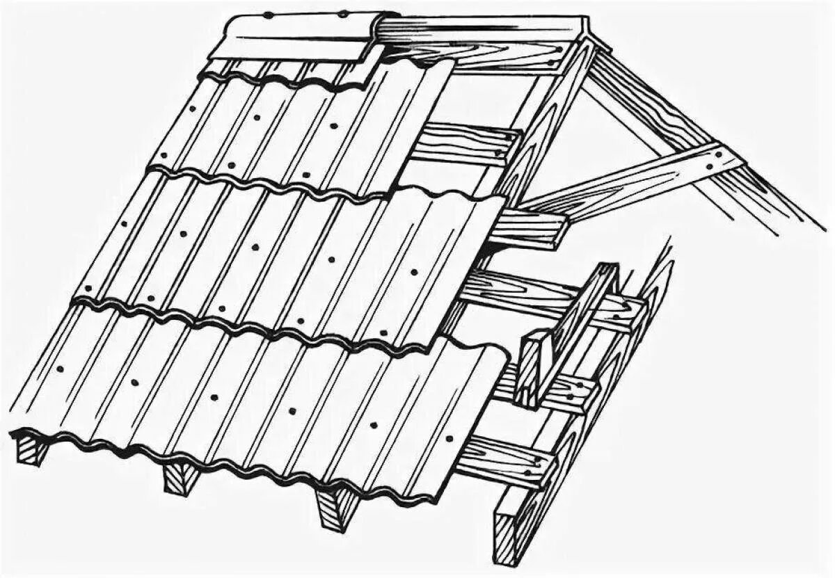Асбестоцементные листы для кровли. Крыша раскраска. Кровля из асбестоцементных листов. Черепица схематично. Черепица рисунок