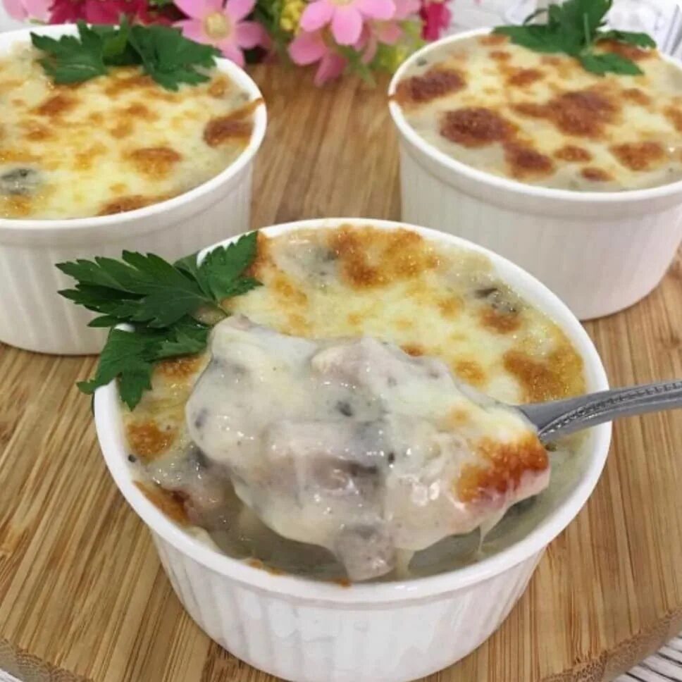 Рецепт жульена в кокотницах