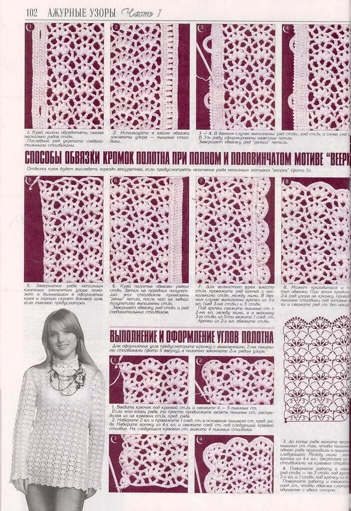 Вязание дуплеты. Кружева тесьма крючком схемы. Ленточное кружево дуплет. Тунисское вязание крючком ажурные узоры. Схемы вязания крючком ракушки морские.