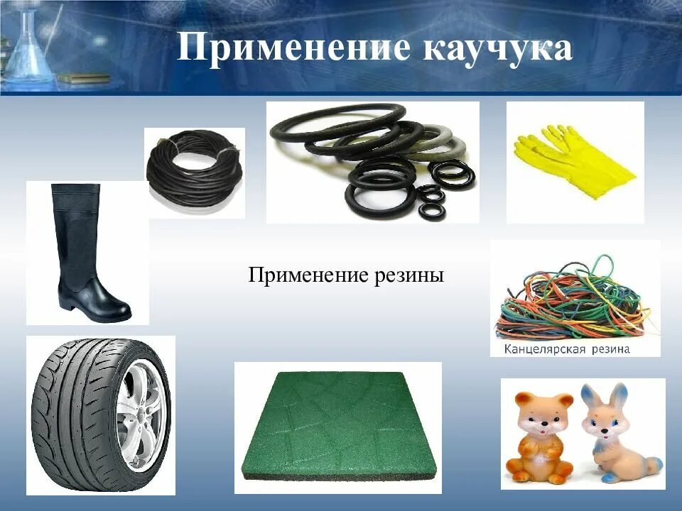 Синтетические каучуки химия 10 кл. Натуральный и синтетический каучук формула. Примеры синтетических каучуков. Резина из каучука. Изделия из каучука.