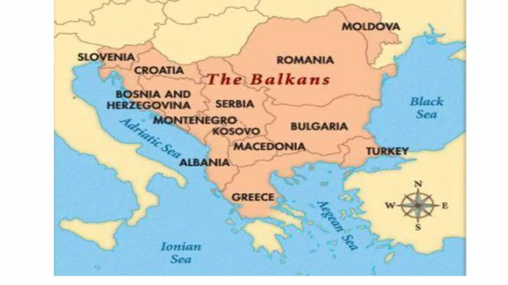 Балканский полуостров на карте. Карта Балканского Босния. Политическая карта Балканского полуострова. Балканский полуостров на карте Европы.