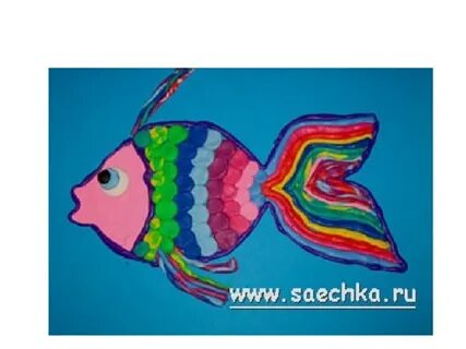 Рыбка из пластилина шаблон