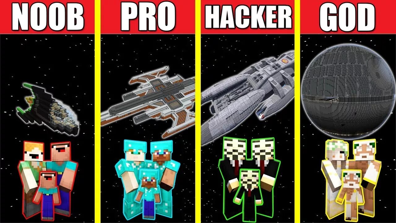 God hacks. NOOB Pro Hacker God. NOOB Pro Hacker God Minecraft. Орбитальная станция майнкрафт. Pro vs Hacker.