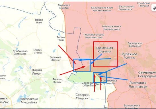 Кременная на карте луганской. Район Кременной.