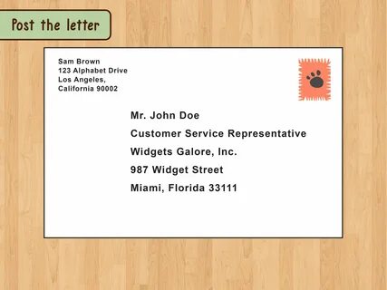 Address examples