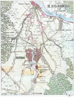 Карта колпино