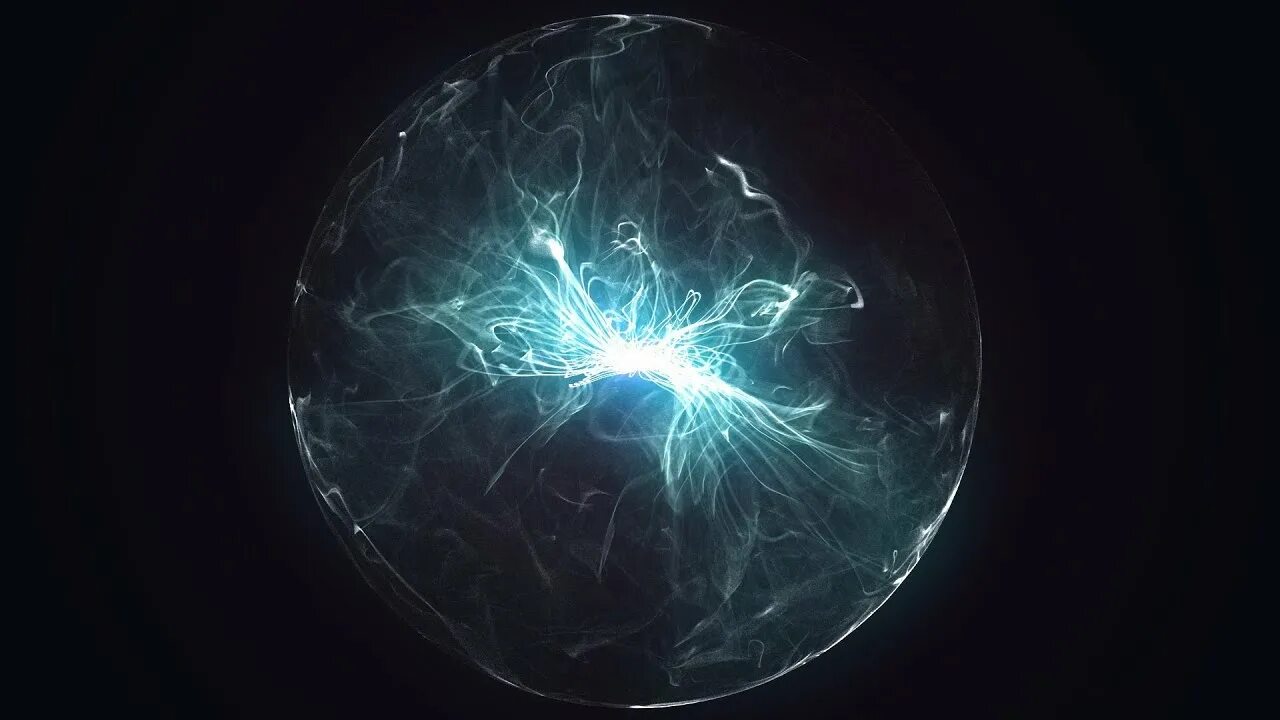 Модели для плазмы. Флюидная жидкостная модель плазмы. Магические эффекты. Сгусток плазмы. Фиолетовый энергетический шар.