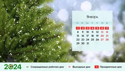 Новогодние праздники 2024 25 год