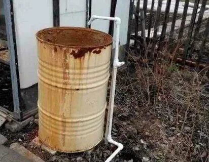 Труба в бочку