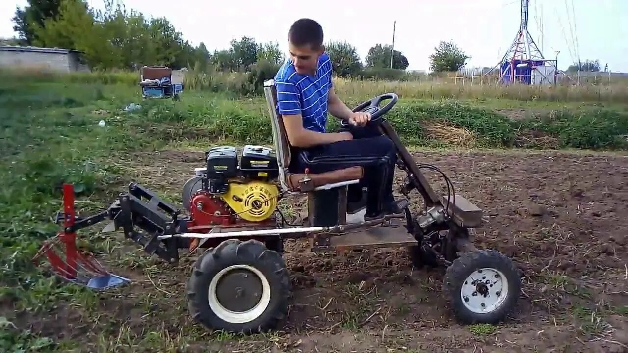 Самодельный мотоблок видео