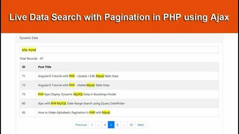 Search php