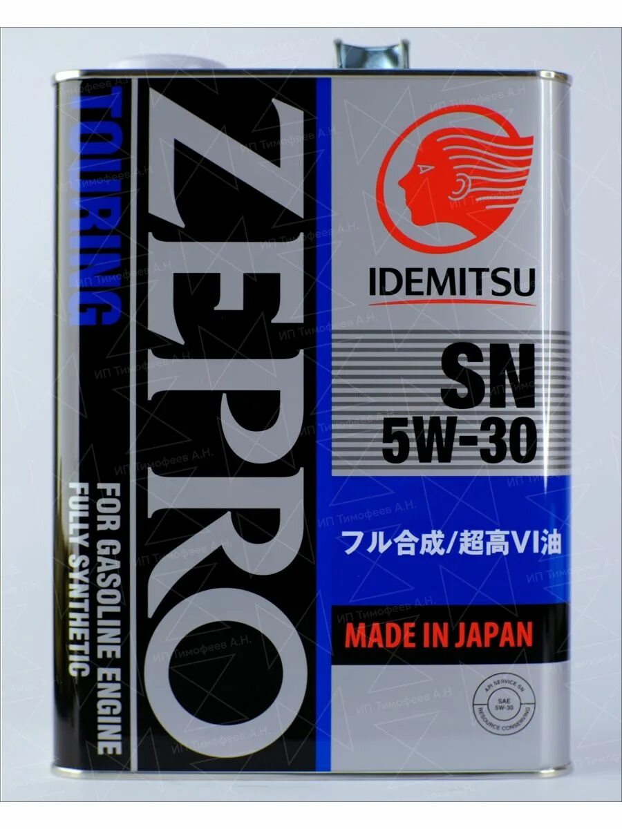 Идемитсу зепро 5w30. Idemitsu 5w30 SN 4л. Idemitsu 5w30 Zepro Touring 4л. 4251004 Idemitsu. Моторное масло zepro 5w30