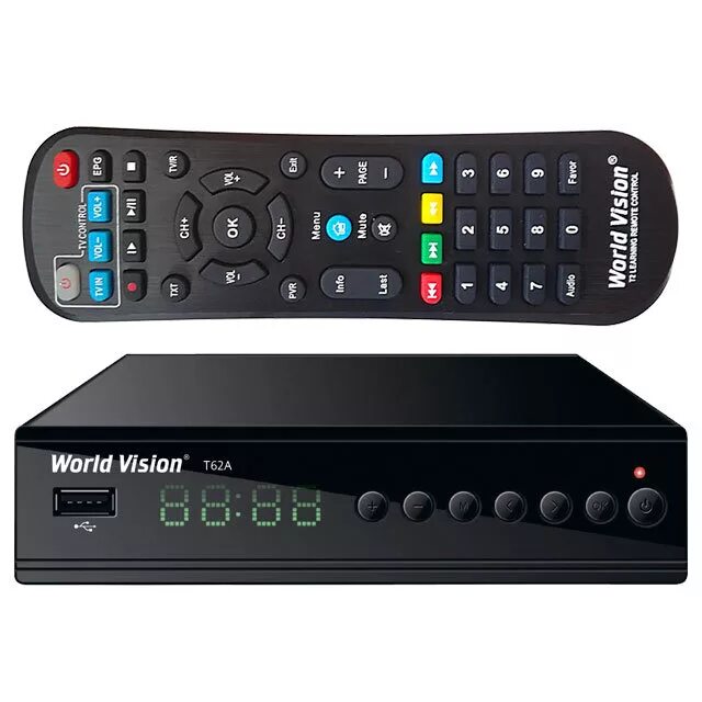 Приставка World Vision t62a. World Vision t625a lan. Цифровой ресивер DVB t2 World Vision t62a. World Vision t62a пульт. World vision телевизоры