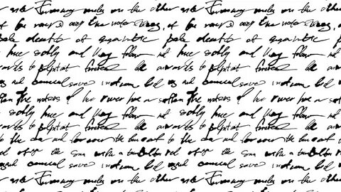 Hand written word