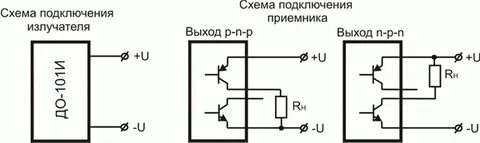 Схема подключения оптического датчика