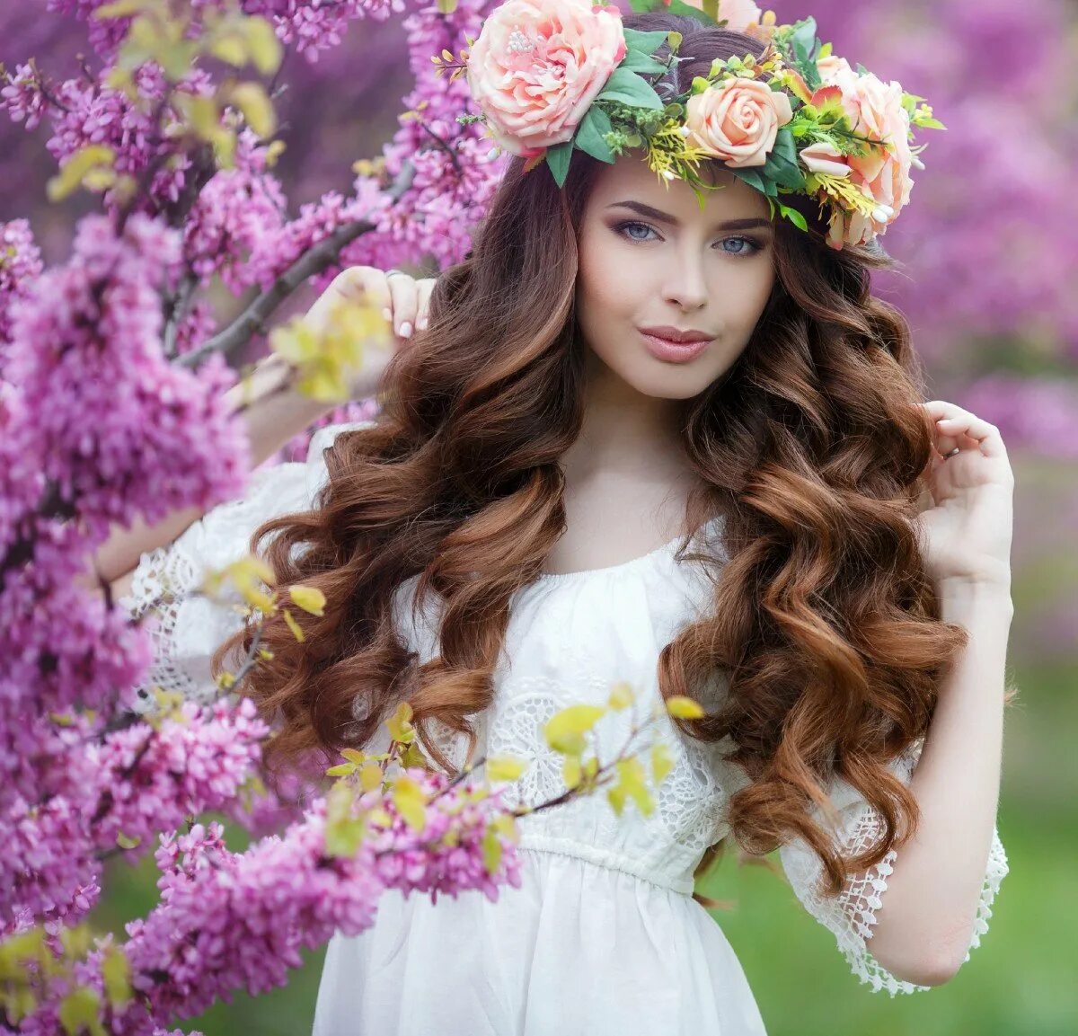 Цвета девушки весны