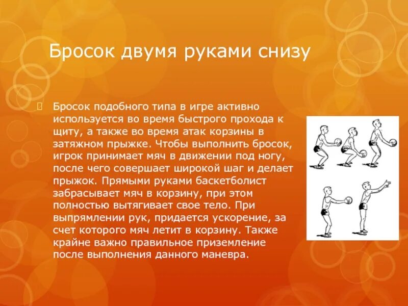 Броски снизу. Бросок мяча в кольцо снизу техника. Бросок мяча снизу двумя руками в баскетболе. Техника броска набивного мяча снизу. Техника броска набивного мяча снизу двумя руками.