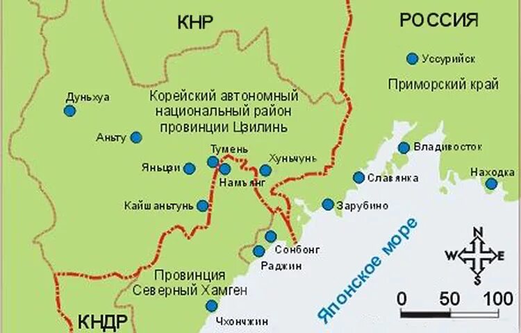 Уссурийск какой край. Северная Корея на карте граница с Россией. КНДР на карте граница с Россией. Река Туманган граница с Северной Кореей. Туманган Северная Корея.