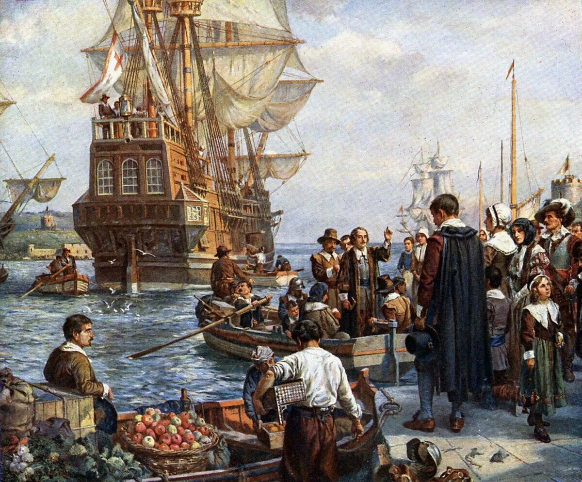 Колониальная история сша. Мэйфлауэр Пилигримы 1620. Корабль Mayflower первые поселенцы в Америке. Мэйфлауэр корабль 1620 год. 1620 Мэйфлауэр отцы Пилигримы.