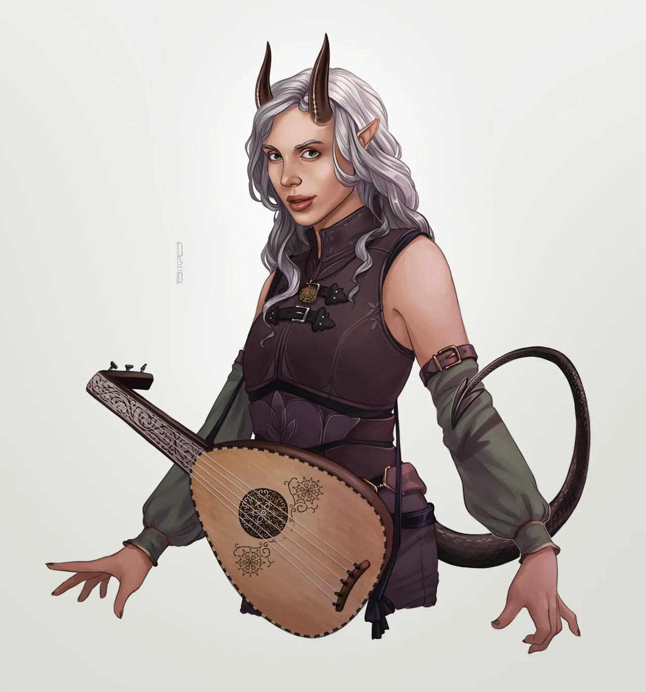 Tiefling cosplay. Тифлинг бард. ДНД 5 тифлинг бард. Тифлинг бард девушка. Тифлинг бард ДНД арт.