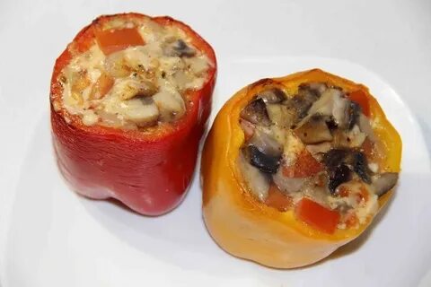 Просто кухня перец фаршированный курицей и грибами